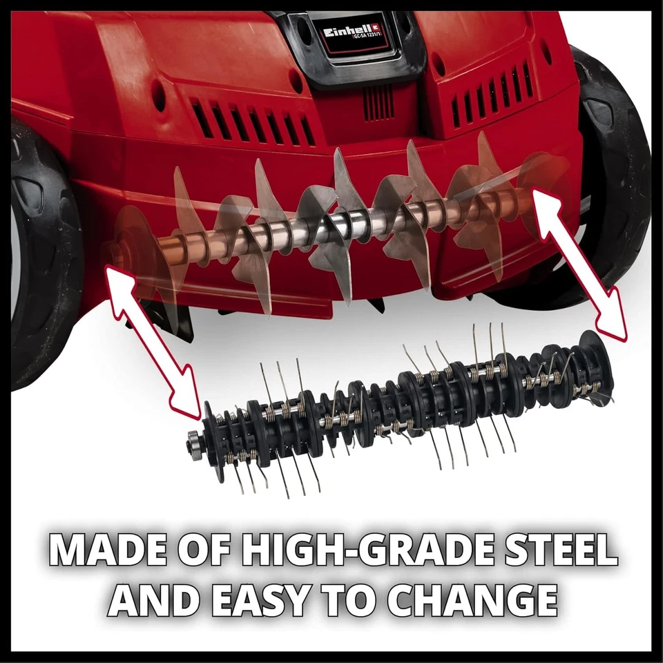 Einhell Elektro-Vertikutierer-Lüfter GC-SA 1231/1 (230 V, bis 300 m², 1.2 W, 28l - Bild 3 von 4