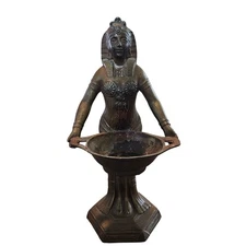 Antique Egyptian Goddess Incense Burner Revival Vantines Art Deco France 1920s