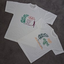 VTG Athens 1996 "The Golden Olympics" 100 Years T-Shirt Bundle From Greece L+S