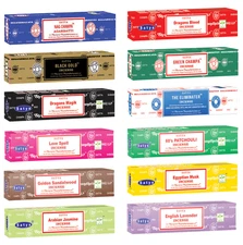 Satya Original Incense Sticks Dozen Pack Box 180 Grams 12 Pack 15g box