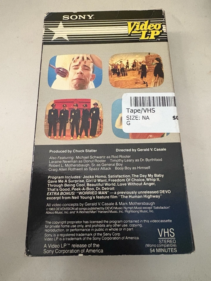 WE'RE ALL DEVO 1983 SUPER RARE FIRST EDITION ON VHS 80'S POP ROCK OOP Read L@@k - Image 2 of 4