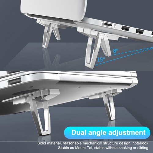 Adjustable Laptop Stand 2PCS Notebook Holder Portable Riser Cooling Bracket - Afbeelding 9 van 18