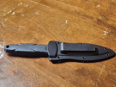 Smith and Wesson 7.5'' H.R.T. Black False Edge Boot Knife SWHRT3BF