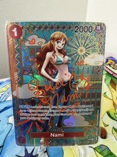 Nami OP01-016 R SP One Piece Card Game Alternate Art signed by VA lucci nm/lp