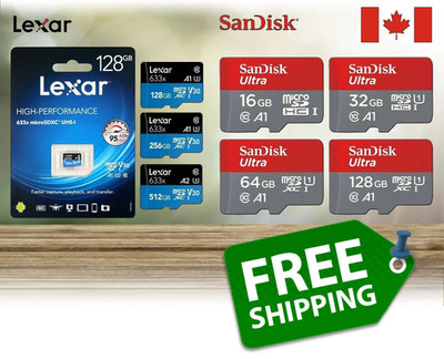 Sandisk Lexar 16GB 32GB 64GB 128GB 256GB 512GB Micro SD XC UHS-I Nintendo Switch