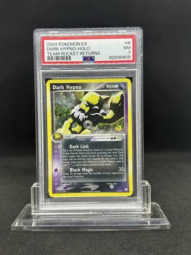 2004 Pokemon EX Team Rocket Returns Dark Hypno 6/109 Holo Graded PSA 7 NEAR MINT