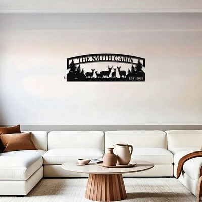 Rustic Style Metal Wall Art Exquisite Home Decoration Living Room