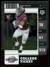 2022 Panini Chronicles Draft Picks #8 Isaiah Spiller Contenders Optic