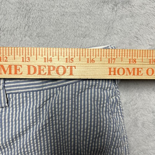 Polo Ralph Lauren vintage pantaloncino uomo 34*x10 blu a righe seersucker cotone - Foto 7 di 10