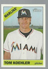 2015 Topps Heritage Baseball Card #406 Tom Koehler