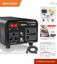 500W Voltage Converter Transformer 110V to 220V 220V to 110V Step Up Down