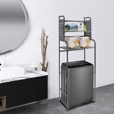 3-tier Space Saving Over The Toilet Storage Rack Above Washer Bathroom Organizer
