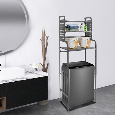3-tier Space Saving Over The Toilet Storage Rack Above Washer Bathroom Organizer