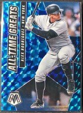 Alex Rodriguez 2021 Panini Mosaic Blue Camo Prizm ALL TIME GREATS No. ATG11