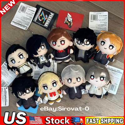 Persona 25Th Anniversary Toy P4 & P5 Yu Narukami Ren Ama Plush Doll Keychain 2''