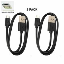 2x USB Charger Data Cable for Kodak Pixpro Friendly Zoom Camera FZ51,FZ52,FZ53