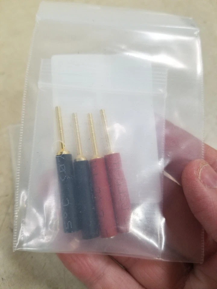 2 Packs - CESS-053 Banana Plug to Pin Plug Adapter 4mm Female to Male Screw Type - Image 3 of 4