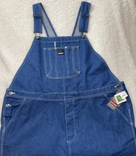 Craftsman Blue Jean Denim Bib Overalls Work Farm Construction 44x32 BNWT