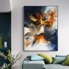 Abstract Wall Art Hand Painted Oil Painting On Canvas Thick Textured Art #018