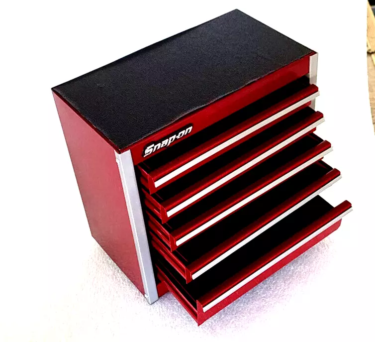 Snap On New Cranberry Miniature Bottom Tool Box Base Cabinet Mini LOGO