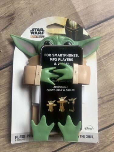 Disney Baby Yoda Dziecko Mandalorian Star Wars Flexi Uchwyt na telefon Stojak NOWY - Zdjęcie 1 z 4