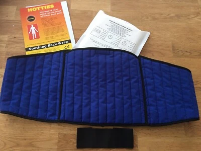 Hotties Quilted Blue Cotton Backwrap Microwaveable Heat Wrap Lower Back Pain
