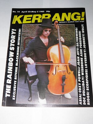 Kerrang 14  -April 1982 Rainbow ASIA Cozy Powell Scorpions Journey  EX