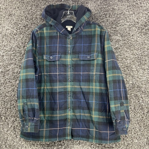 LL Bean Womens Fleece Lined Flannel 