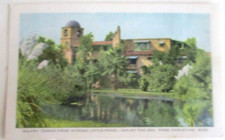 postcard of Belfry Tower from Across Lotus Pond…Inn-By-The Sea, Pass Christian,