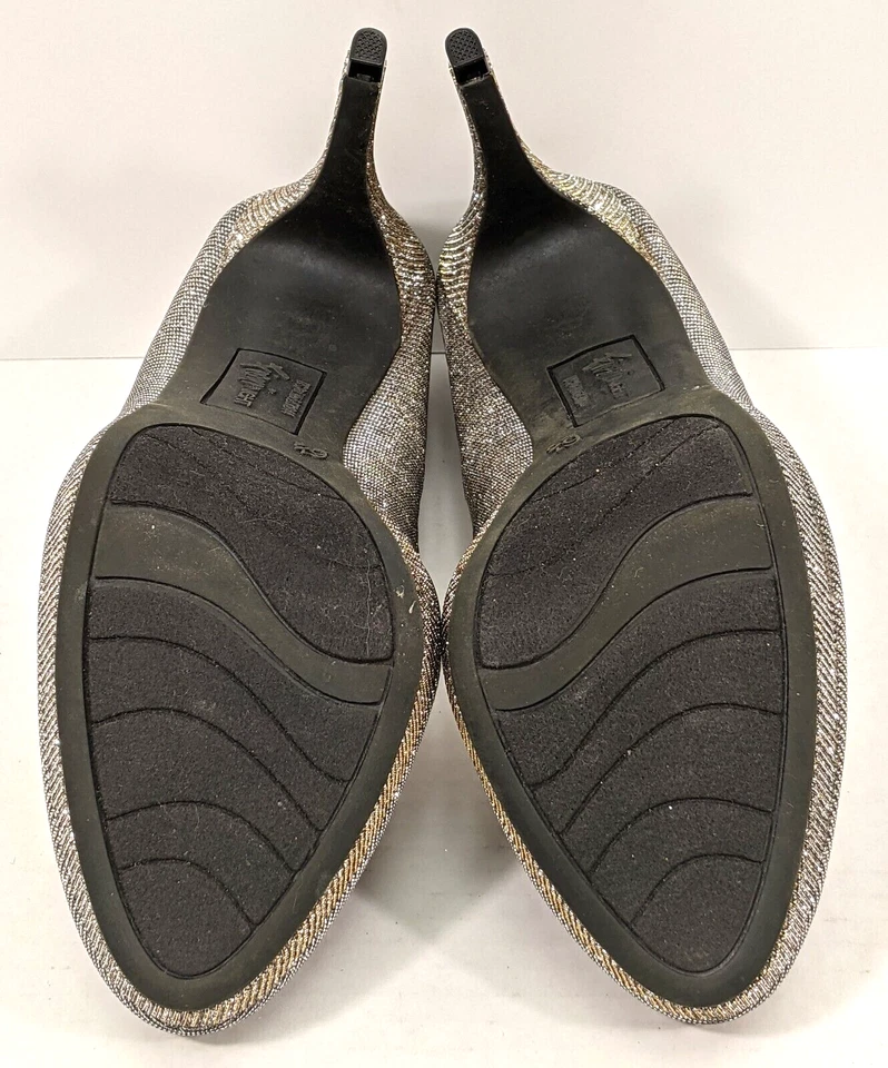 Mujer Talla 6.5 Plateado Metálico Brillo Plataforma Spike Fioni Noche BONITO Foto 4 de 4