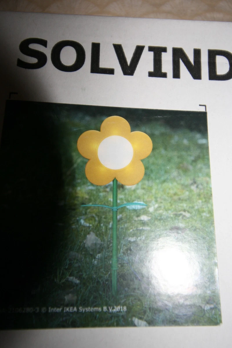 IKEA Solvinden Outdoor Garden Light LED Solar Powered Ground Stake Light RARE