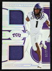 Quentin Johnston 2023 Panini National Treasures Collegiate RC DUAL PATCH /25 TCU