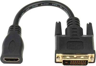 Bi-Directional HDMI Female to DVI-D(24+1) Male Adapter, 1080P DVI to HDMI Convet