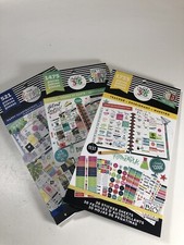 The Happy Planner 3 Sticker Books Sheets Lot OVER 3500 STICKERS NEW Teacher