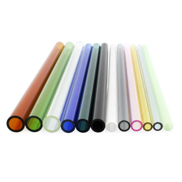 Tubi in vetro borosilicato colorato set varietà 12 pezzi