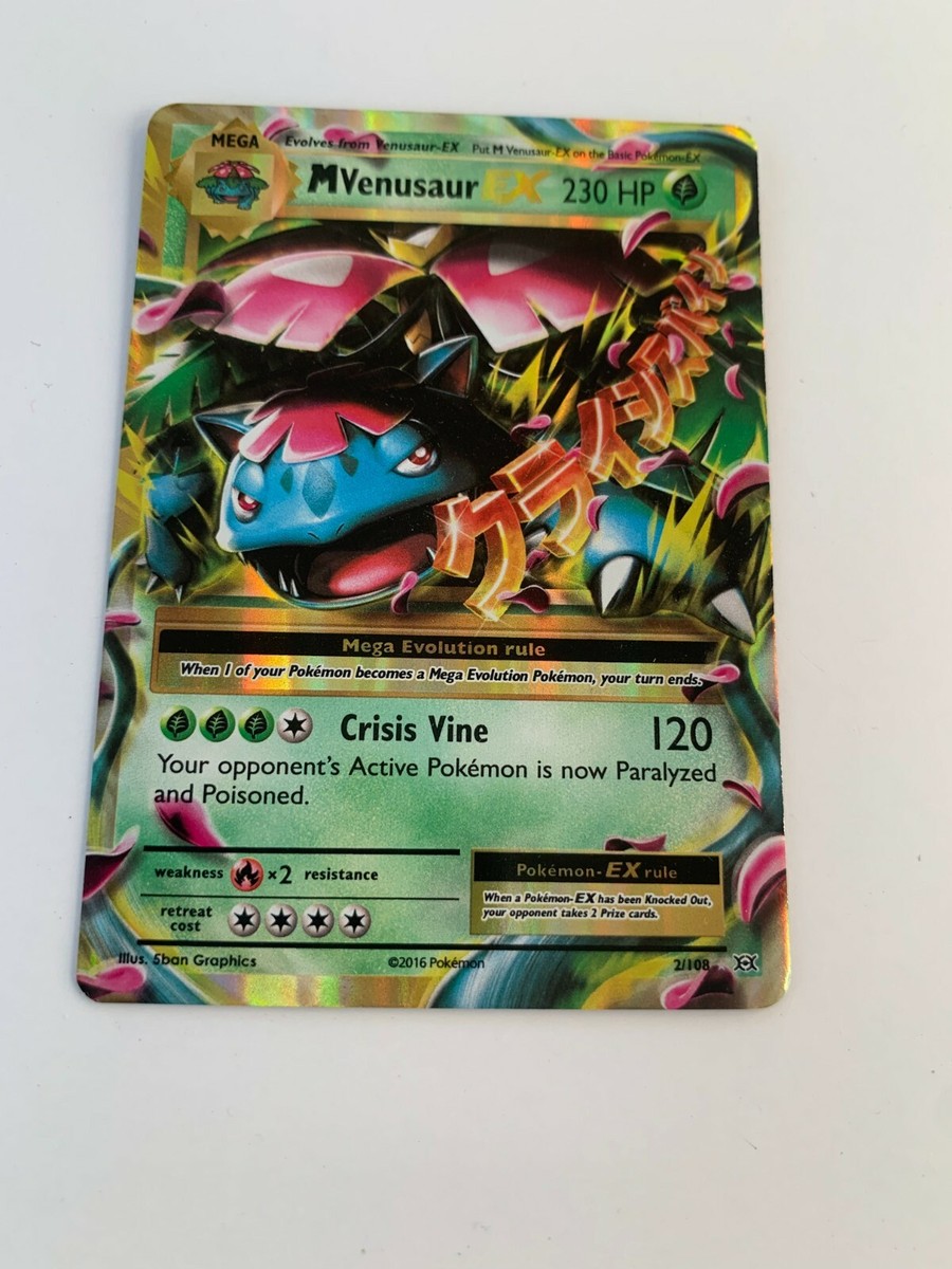 Mega Venusaur EX 2/108 Pokemon Card | eBay