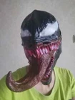 The Venom 2 Mask Cosplay SpiderMan Edward Brock Dark Superhero Venom Latex Mask