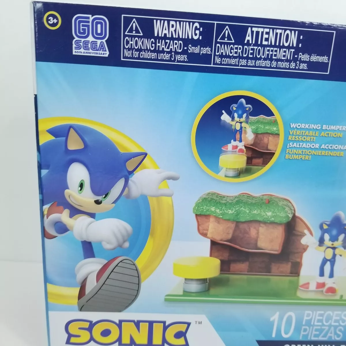 Sonic The Hedgehog Green Hill Zone Playset For Kids 12