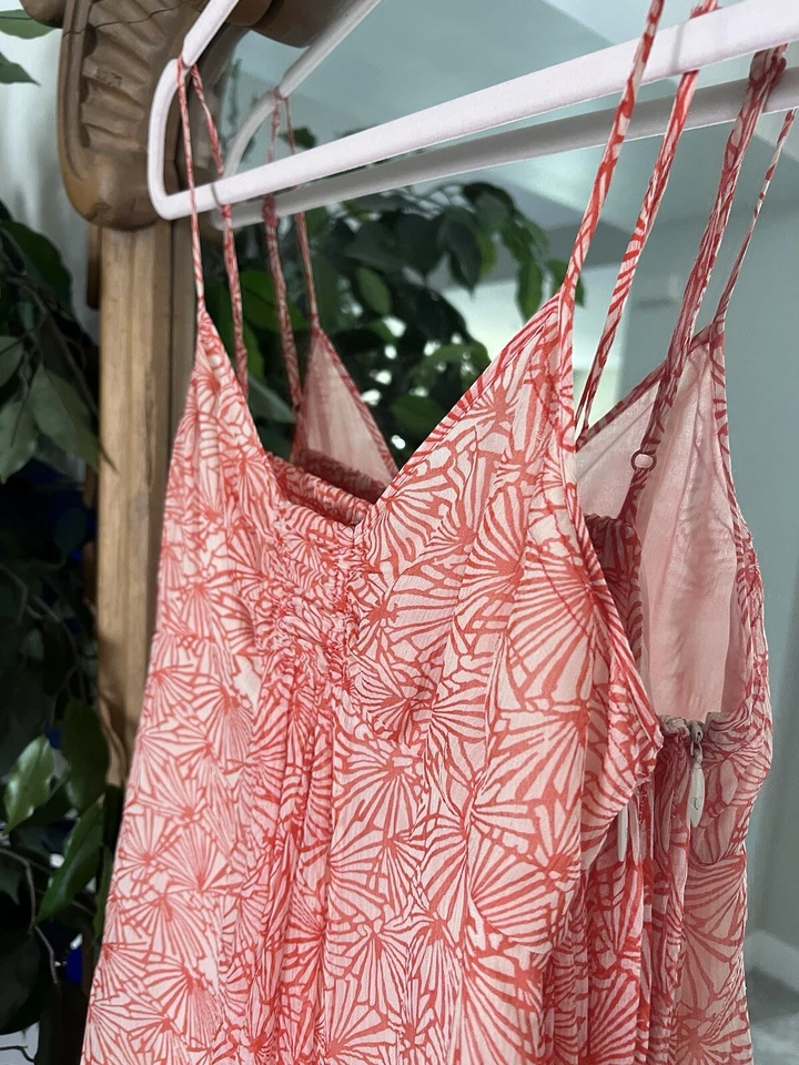 Mini vestido túnica seda jugoso alta costura naranja Foto 3 de 4