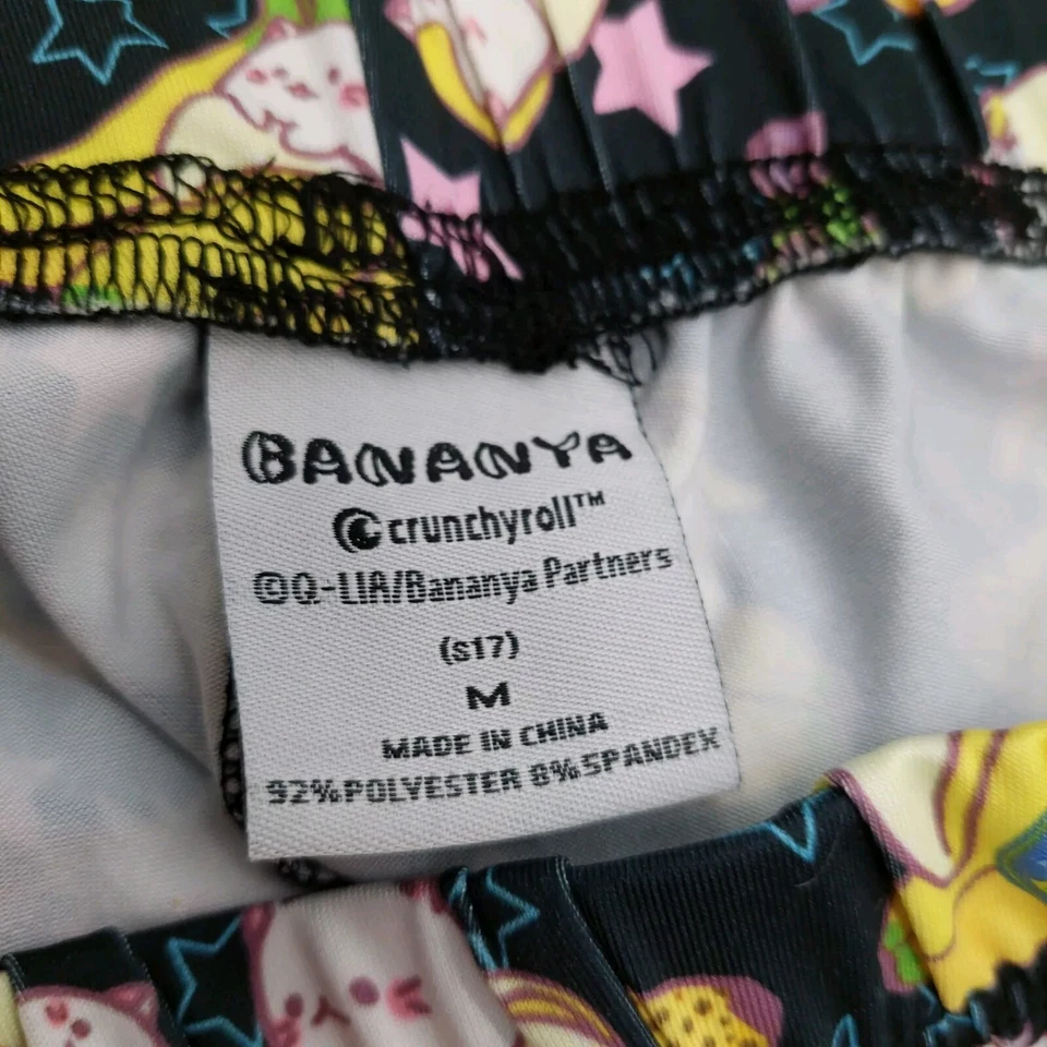 Hot Topic милый Kawaii хрустящий Bananya Cat леггинсы размер средний  - Изображение 4 из 4