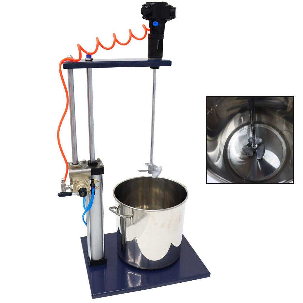 5 Gallon Pneumatic Mixer Paint Mix Tool Blender Guide Rail Type Adjustable Stand
