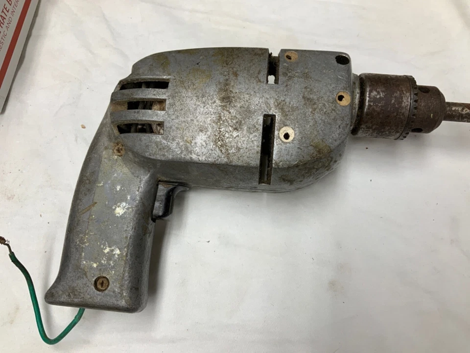 DE COLECCIÓN TALADRO ELÉCTRICO INDUSTRIAL CUMMINS 1/2 PULGADA Foto 3 de 4