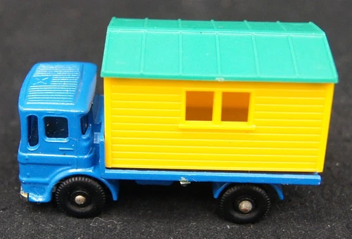 MATCHBOX Lesney #60 LEYLAND SITE HUT TRUCK Blue ENGLAND