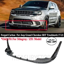 For Jeep Grand Cherokee SRT Trackhawk 17-2021 Carbon Forged Front Bumper Lip Kit