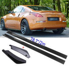 Heckstoßstangenschutz Lippe + 78.7" Seitenschweller Sideskirts für Nissan 350Z