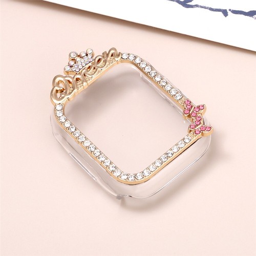 Shiny Crystal PC Case Frame for Apple Watch 10 9 8 7 6 5 SE 40/41/42/44/45/46mm - Picture 6 of 11