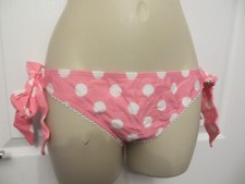 FLOOZIE TIE SIDE SPOTTED TIE SIDE BIKINI BOTTOM SIZE 10 NEW WITH TAG