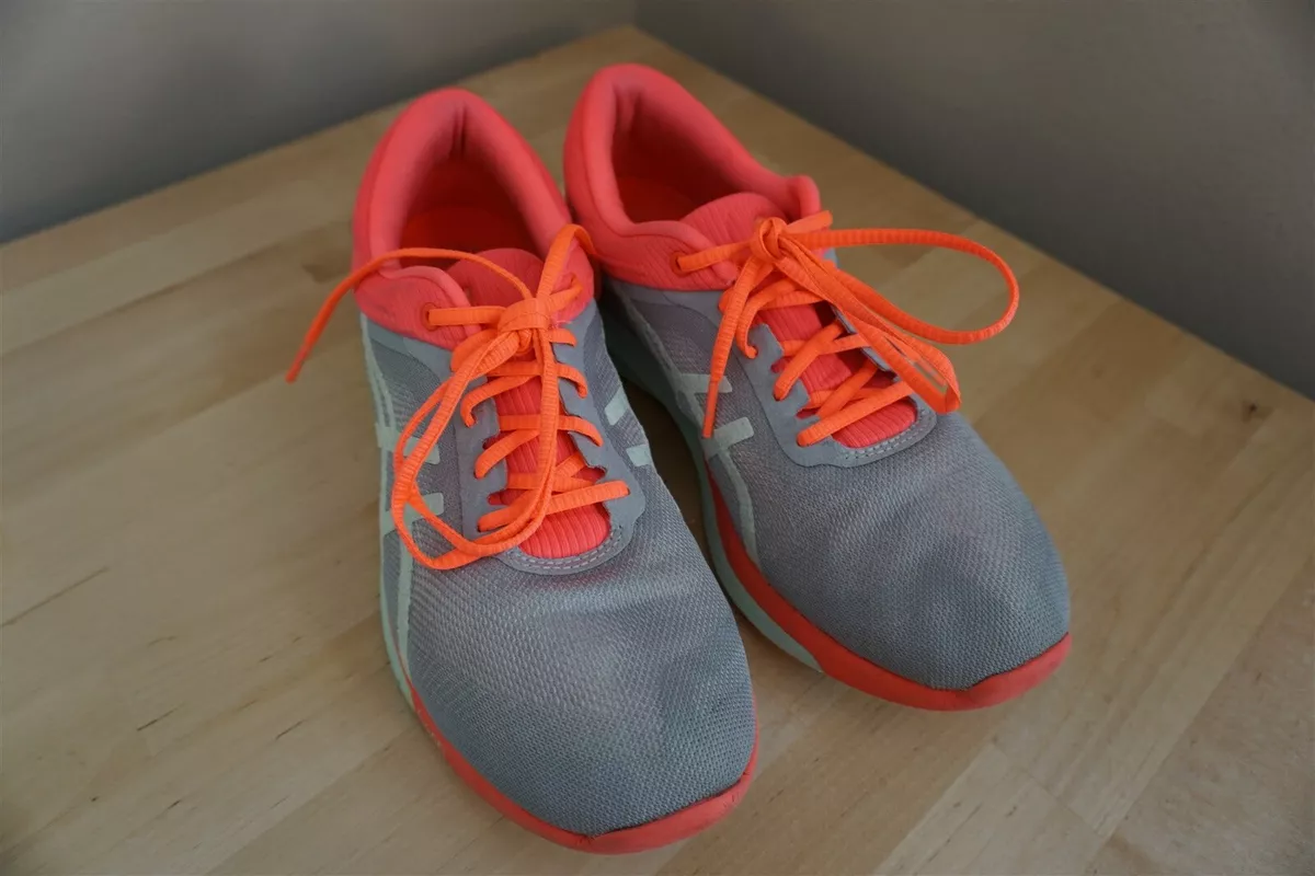 Asics FuzeX Rush Women s Running Shoe Gray Coral Size 8