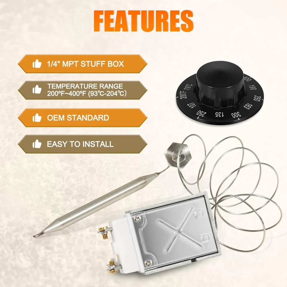 Fryer Thermostat Pitco 60125401, Imperial 1175, American Range 11113, RX-1-36 - Image 3 of 4
