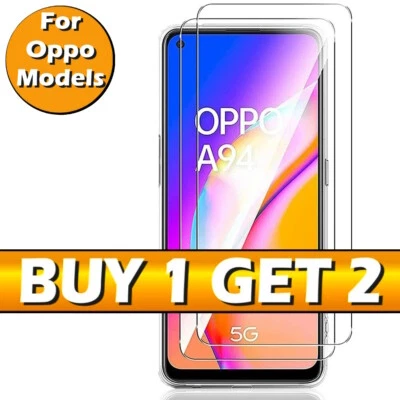 EPHONE HUT Gorilla Tempered Glass Screen Protector For Oppo A53 A72 Reno 6 7 8 9 Pro + Plus